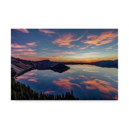 Pierre Leclerc 'Volcanic Sunrise' Canvas Art,30x47